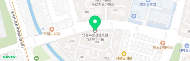 송산센트럴7단지아파트 관리동 옆 놀이시설 지도 이미지