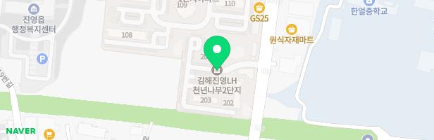 김해 진영 LH천년나무 2단지 어린이집 앞 유아놀이터 지도 이미지