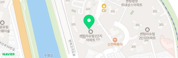 부산센텀 리슈빌아파트 어린이놀이터- 2 (205동 옆) 지도 이미지