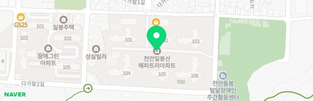 해피트리아파트 단지내 101동 옆 놀이터 지도 이미지