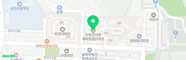 단양코아루해피트리 어린이놀이터(104동 옆) 지도 이미지