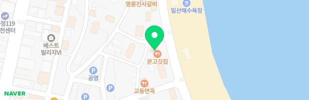 모넬로울산일산해수욕장점 지도 이미지