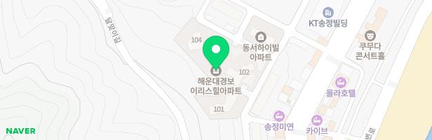 경보 이리스힐 해운대 아파트 지도 이미지