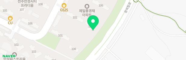 전주만성지구골드클래스 105동 뒤 유아놀이터 지도 이미지