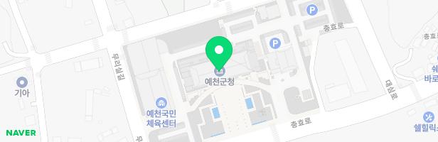 예천군청 어린이집 놀이터 지도 이미지
