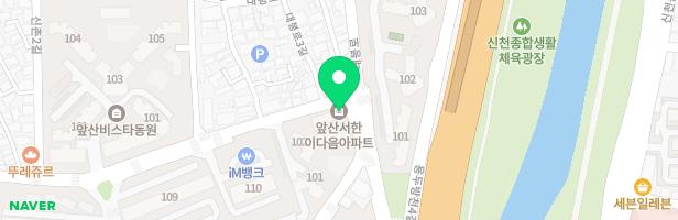 앞산 서한이다음 아파트 놀이시설 지도 이미지