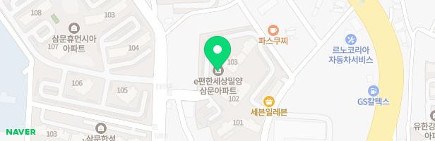 e편한세상 밀양삼문 지도 이미지