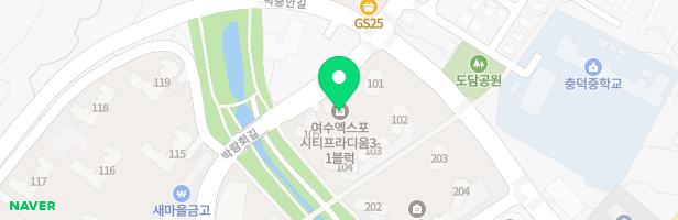엑스포타운 시티프라디움 어린이놀이터(201동 앞) 지도 이미지