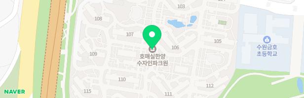 한양수자인호매실 어린이집 앞 유아놀이터 지도 이미지