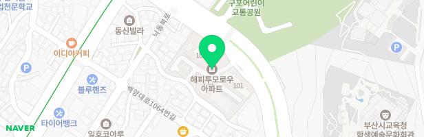 해피투모로우아파트 101동 앞 놀이시설 지도 이미지