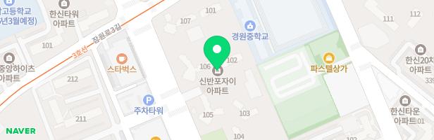 신반포자이아파트 106동 앞 놀이터 지도 이미지
