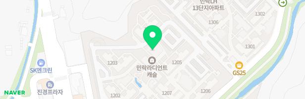 라디언트캐슬 아파트 1205동 옆 놀이시설 지도 이미지