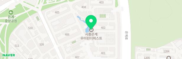 은계우미린더퍼스트 406동 앞 어린이놀이터1 지도 이미지