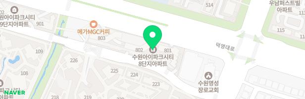 아이파크시티 8단지 관리사무소 옆 실내놀이터 지도 이미지