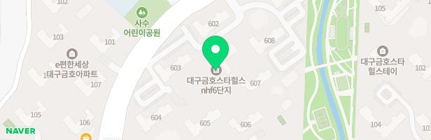 대구금호스타힐스엔에치에프6단지 - 어린이놀이터1(608동앞) 지도 이미지