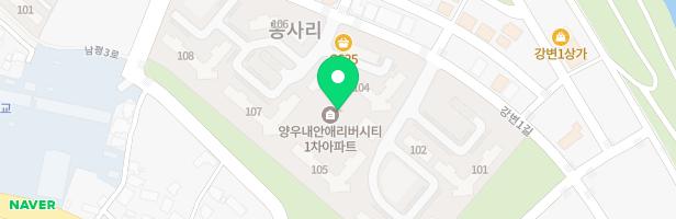 양우내안애 리버시티 2차 어린이 놀이터(208동 전면부) 지도 이미지