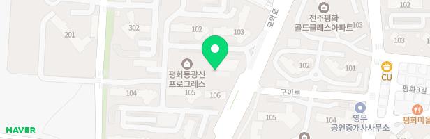 광신프로그레스 아파트 105동 108동 사이 놀이시설 지도 이미지