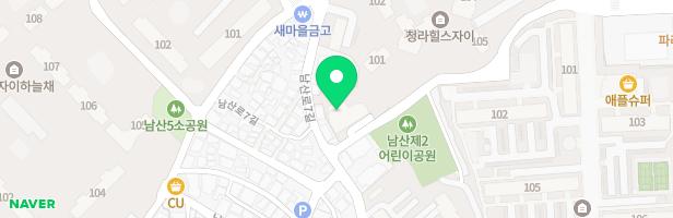 청라 한마음 아파트 파고라 쉼터 옆 어린이놀이터 지도 이미지