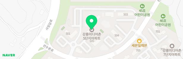 LH미디어촌 5단지아파트4 어린이집 옆 유아놀이터 지도 이미지