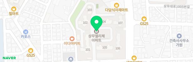 쌍촌동엘리체아파트 104동 앞 놀이터 지도 이미지