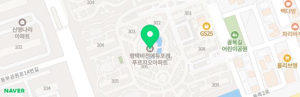 평택비전에듀포레푸르지오304동 앞 어린이놀이터2 지도 이미지