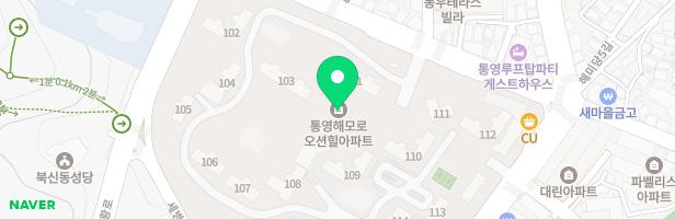 통영해모로오션힐 114동 어린이놀이시설 지도 이미지