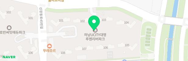 하남유시티대명루첸 101동 102동 사이 어린이놀이터1 지도 이미지
