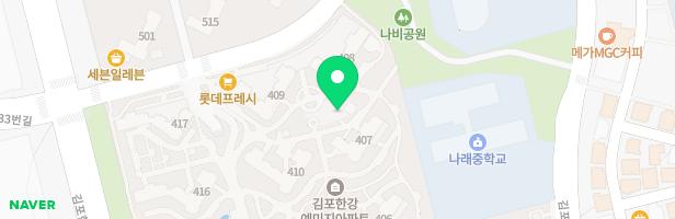 김포한강예미지아파트 407동 앞 어린이놀이터2 지도 이미지