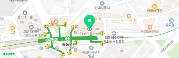 해운대타워마브러스 101동 앞 놀이시설 지도 이미지
