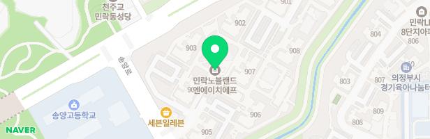 민락노블랜드아파트 주민공동시설 앞 어린이놀이터2 지도 이미지