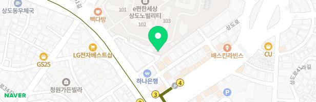 e편한세상 상도노빌리티 실외놀이시설(107동 앞) 지도 이미지