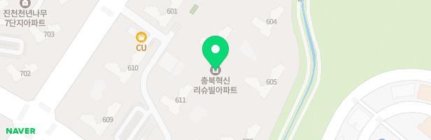 진천 혁신도시 LH B2블럭(리슈빌) 어린이놀이터1호(604동앞) 지도 이미지