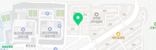 김천삼락 LH천년나무1단지 근린생활시설(상가) 뒤 놀이시설 지도 이미지
