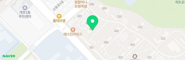 래미안블레스티지 206동 놀이터 지도 이미지