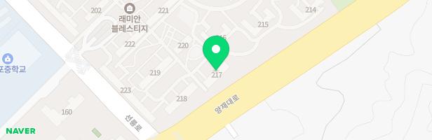 래미안블레스티지 217동 놀이터 지도 이미지