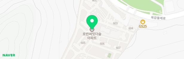 목감 호반 써밋 더숲 606동 앞 어린이놀이터 1 지도 이미지