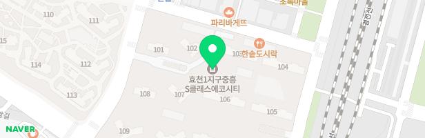 중흥S클래스 에코시티B1 어린이놀이터(105동 앞) 지도 이미지