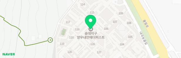 양우내안애더퍼스트 110동 앞 어린이놀이터 지도 이미지