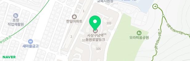 사상구남역 동원 로얄듀크 아파트 어린이 놀이터 101동 102동 사이 지도 이미지