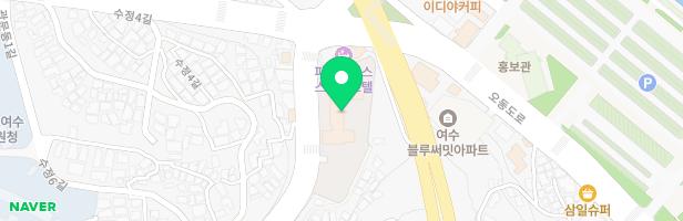 여수 수정 행복주택아파트 101동 옆 놀이시설 지도 이미지