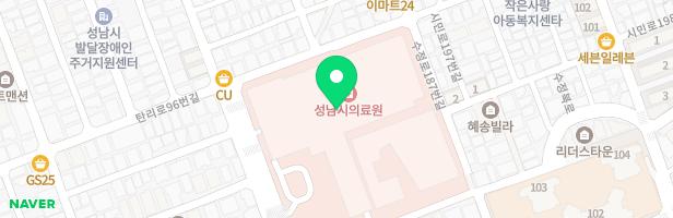 성남시의료원 놀이터 지도 이미지