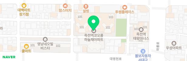 죽전역코오롱하늘채 놀이터 지도 이미지