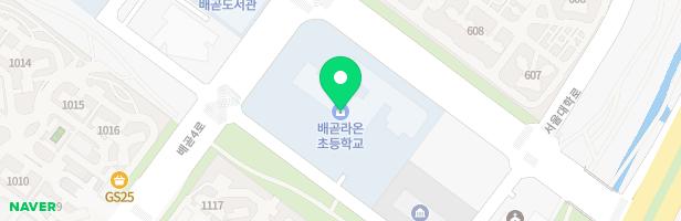 배곧라온초 어린이놀이시설(실외) 지도 이미지