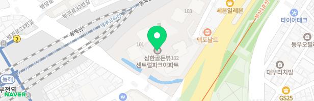 삼한골든뷰센트럴파크아파트 어린이놀이터-2 (102동 앞) 지도 이미지