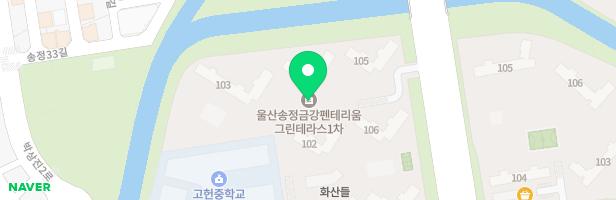 송정금강펜테리움1차 106동앞 지도 이미지