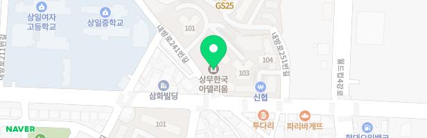 쌍촌동 한국아델리움 아파트 어린이 놀이터 지도 이미지