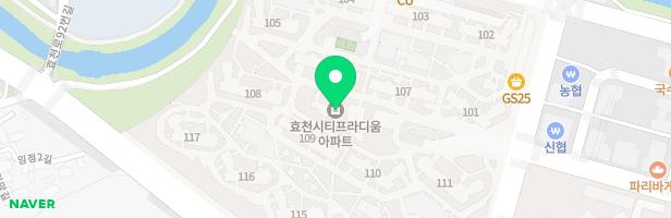 효천시티프라디움 어린이놀이터4(116,117동 앞) 지도 이미지