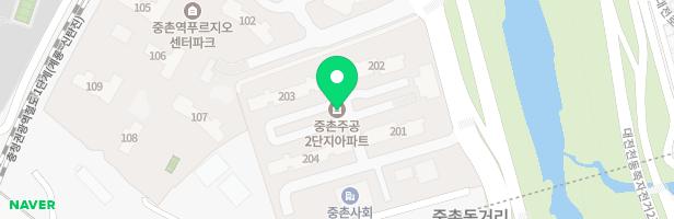 대전 중촌2단지 아파트 어린이놀이터(201동 옆) 지도 이미지