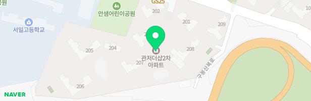 관저더샵2차 206동 앞 어린이놀이터1 지도 이미지