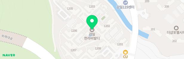 감일 한라비발디 어린이집옆 유아놀이터 지도 이미지
